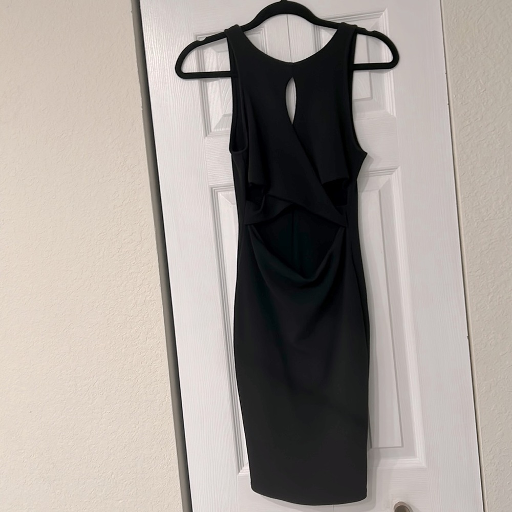Poetry Black spandex bodycon dress
